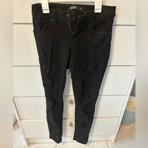Just black- black jeans